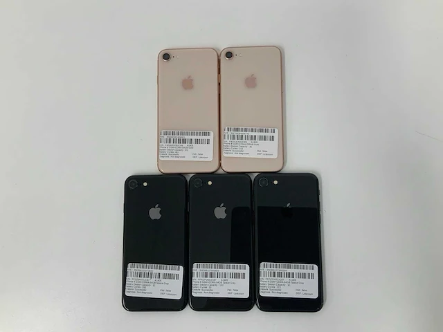 Apple - iphone 8 64/256gb space gray/gold (5x) - afbeelding 3 van  3