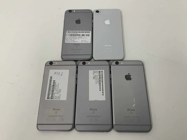 Apple - iphone 8 64gb silver & iphone 6s 16/32/128gb space gray fmi (5x) - afbeelding 3 van  3