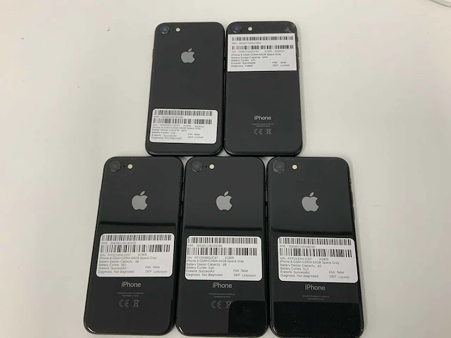 Apple - iphone 8 gsm+cdma 64gb black (5x) - afbeelding 3 van  3