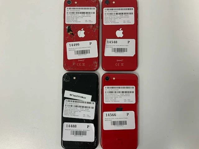 Apple - iphone se 2nd gen gsm+cdma 64gb red/black (4x) - afbeelding 3 van  3