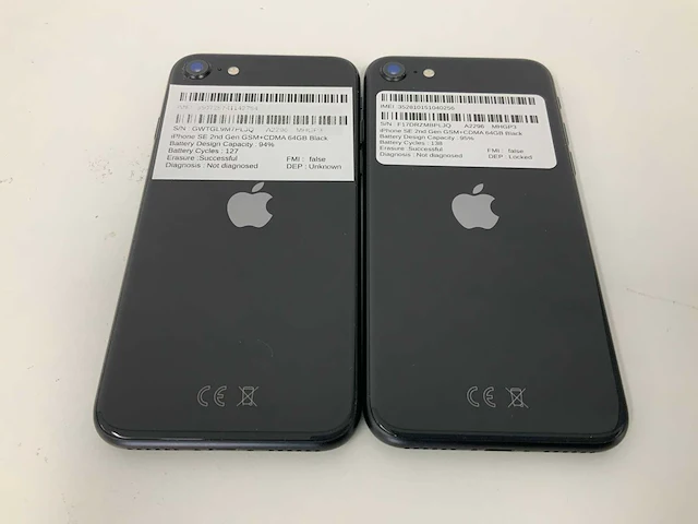 Apple - iphone se 2nd gen(2020) 64gb black (2x) - afbeelding 3 van  3
