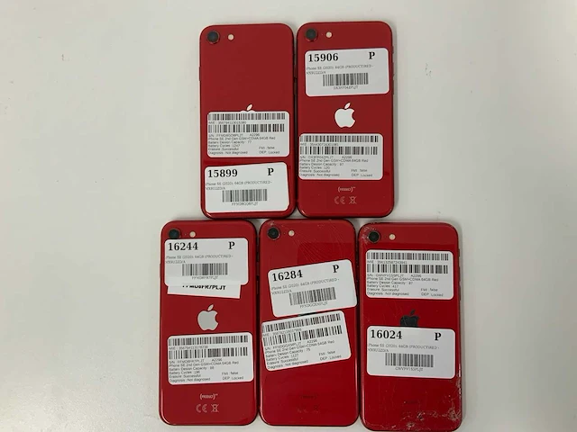 Apple - iphone se 2nd gen(2020) 64gb red (5x) - afbeelding 2 van  2
