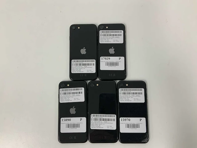 Apple - iphone se 2nd gen(2022) 64gb black (5x) - afbeelding 2 van  2