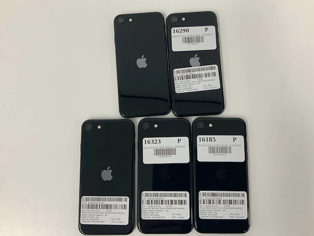 Apple - iphone se 3rd gen(2022) 64gb midnight (5x) - afbeelding 2 van  2