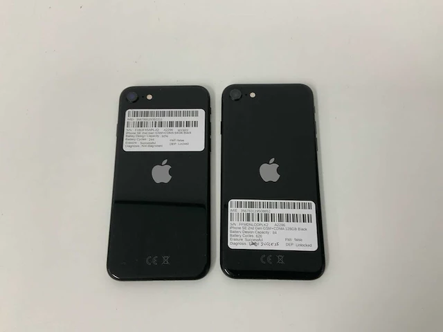 Apple - iphone se(2020) 2nd gen 64gb black 64/128gb black (2x) - afbeelding 3 van  3