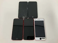 Apple - iphone se(2020) 2nd gen 64gb black/red (5x) - afbeelding 2 van  3