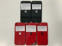 Apple - iphone se(2020) 2nd gen 64gb black/red (5x) - afbeelding 3 van  3