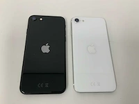 Apple - iphone se(2020) 2nd gen 64gb black/white (2x) - afbeelding 3 van  3