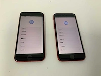 Apple - iphone se(2020) 2nd gen 64gb red (2x) - afbeelding 1 van  3
