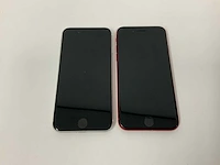 Apple - iphone se(2020) 2nd gen 64gb white/red (2x) - afbeelding 2 van  3