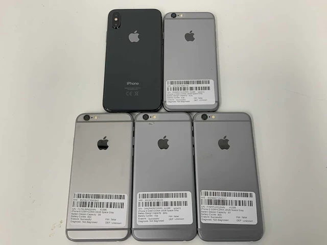 Apple - iphone xr 256gb space gray + iphone 6 16gb space gray (5x) - afbeelding 3 van  3