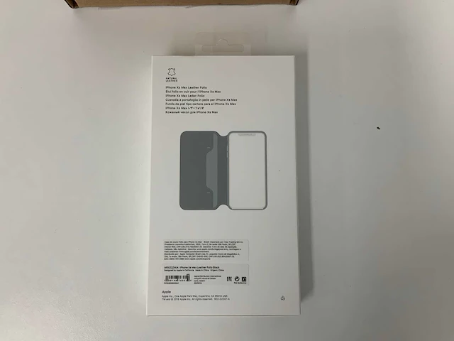 Apple - iphone xs max leather folio, black - mrx22zm/a (5x) - afbeelding 2 van  3