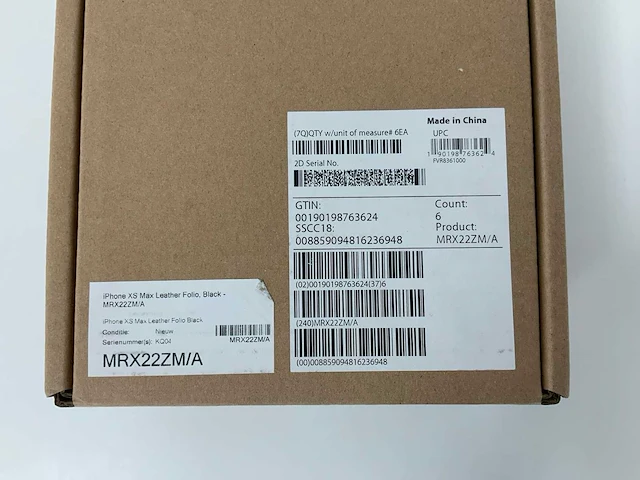 Apple - iphone xs max leather folio, black - mrx22zm/a (5x) - afbeelding 3 van  3