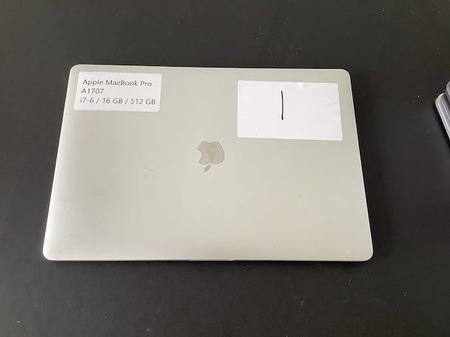 Apple - macbook pro a1707 - 15 i7-6820hq cpu @ 2.70ghz - laptop - afbeelding 2 van  6