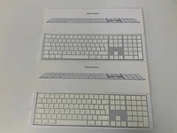 Apple - magic qwerty keyboard with numeric keypad (2x) - afbeelding 1 van  3