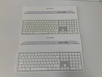 Apple - magic qwerty keyboard with numeric keypad (2x) - afbeelding 1 van  3