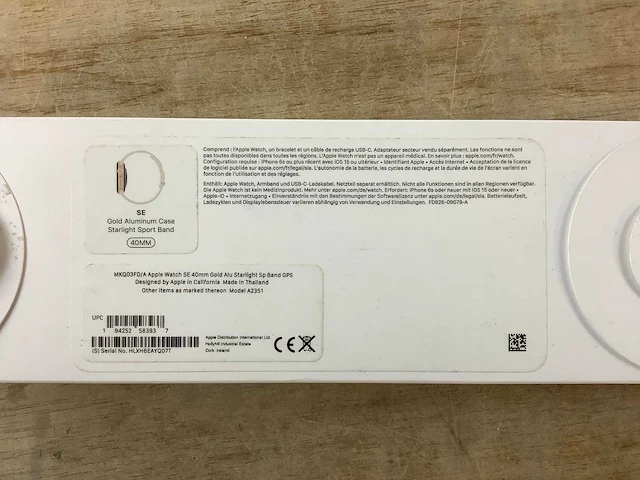 Apple - se - smartwatch gps gold aluminium - afbeelding 2 van  6