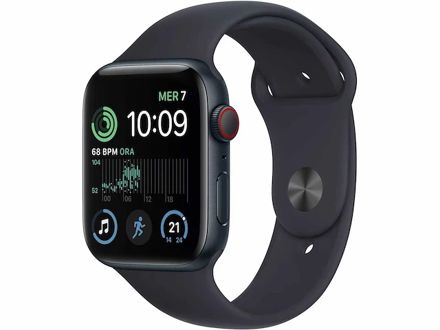 Apple - se - smartwatch gps + midnight aluminium - afbeelding 1 van  6