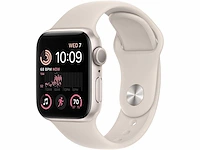 Apple - se - smartwatch gps starlight aluminium - afbeelding 1 van  7