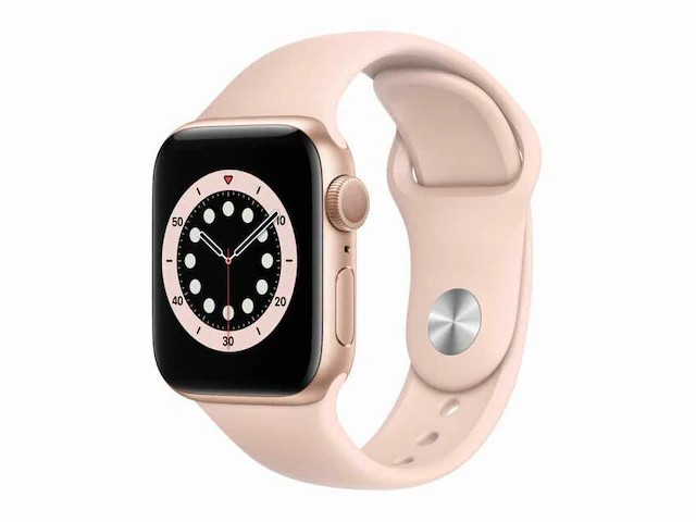 Apple - series 6 - smartwatch gps gold aluminium - afbeelding 1 van  7