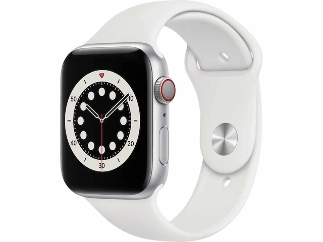 Apple - series 6 - smartwatch gps+ silver aluminium - afbeelding 1 van  7