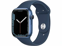 Apple - series 7 - smartwatch gps blue aluminium - afbeelding 1 van  7