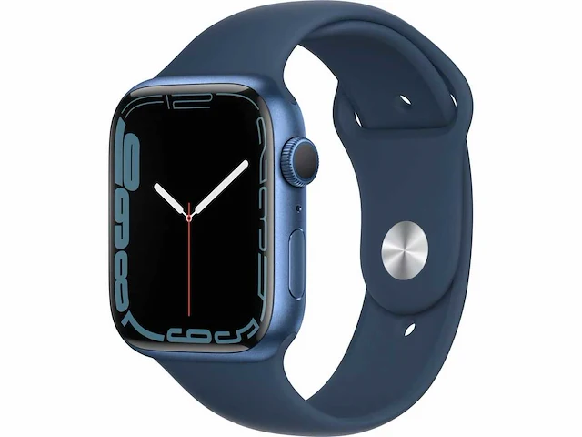 Apple - series 7 - smartwatch gps blue aluminium - afbeelding 1 van  7