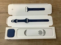 Apple - series 7 - smartwatch gps+ blue aluminium - afbeelding 4 van  7