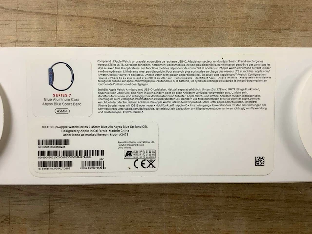 Apple - series 7 - smartwatch gps+ blue aluminium - afbeelding 7 van  7
