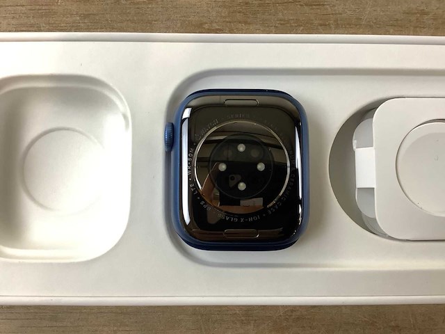 Apple - series 7 - smartwatch gps+ blue aluminium - afbeelding 6 van  7