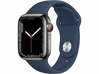 Apple - series 7 - smartwatch gps+ graphite stainless steel - afbeelding 1 van  7