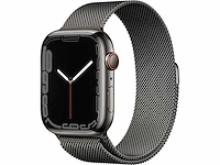 Apple - series 7 - smartwatch gps+ graphite stainless steel - afbeelding 1 van  7