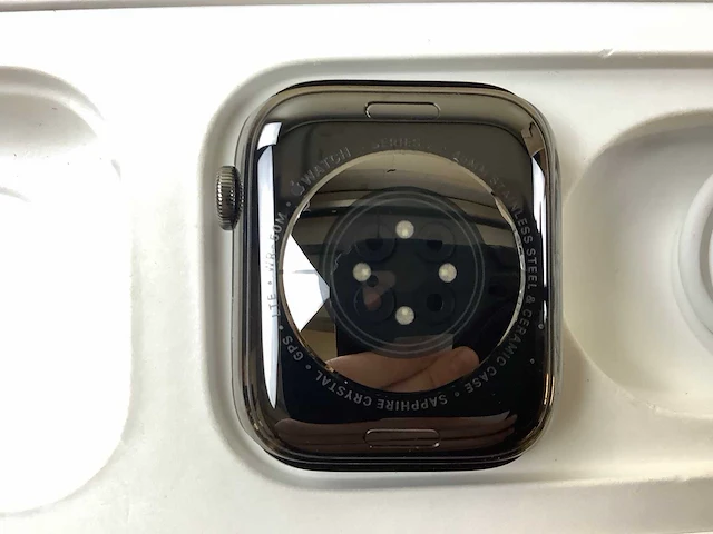 Apple - series 7 - smartwatch gps+ graphite stainless steel - afbeelding 6 van  7