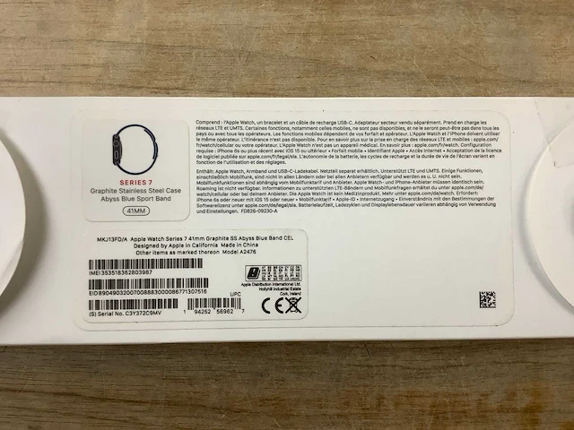 Apple - series 7 - smartwatch gps+ graphite stainless steel - afbeelding 7 van  7