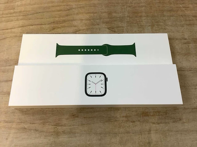 Apple - series 7 - smartwatch gps green aluminium - afbeelding 3 van  7