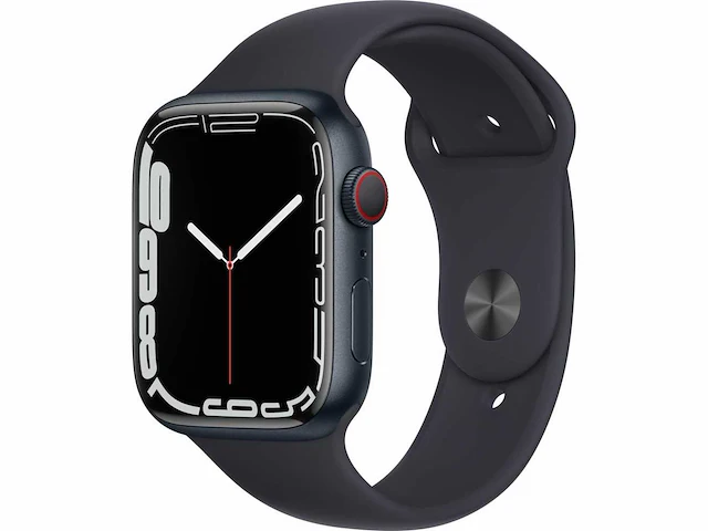 Apple - series 7 - smartwatch gps+ midnight aluminium - afbeelding 1 van  5
