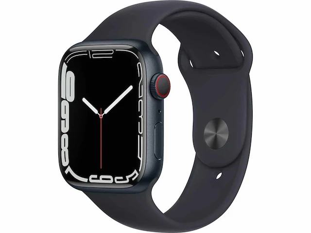 Apple - series 7 - smartwatch gps+ midnight aluminium - afbeelding 1 van  6