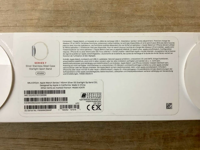 Apple - series 7 - smartwatch gps+ silver stainless steel - afbeelding 7 van  7
