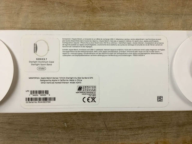 Apple - series 7 - smartwatch gps starlight aluminium - afbeelding 7 van  7