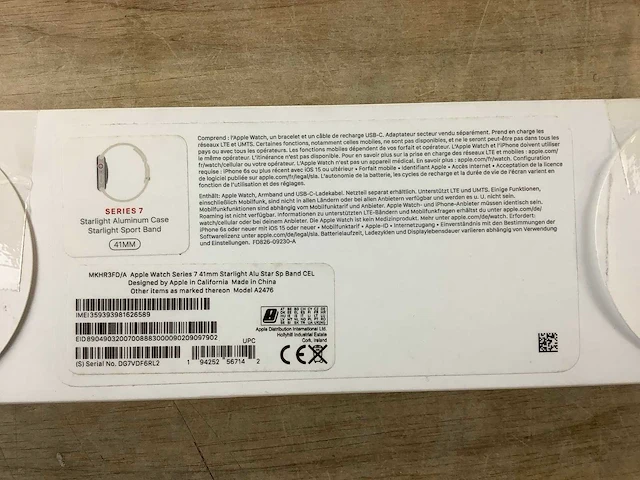 Apple - series 7 - smartwatch gps+ starlight aluminium - afbeelding 7 van  7