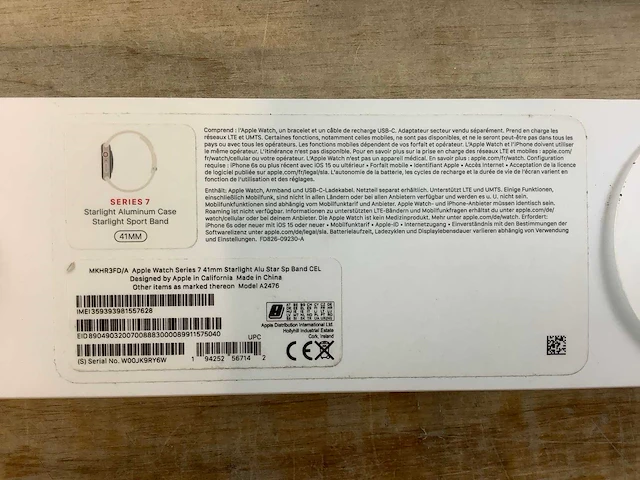 Apple - series 7 - smartwatch gps+ starlight aluminium - afbeelding 5 van  7