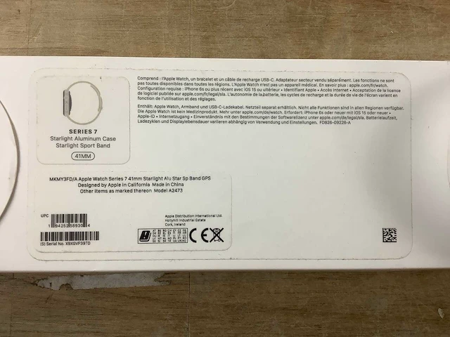 Apple - series 7 - smartwatch gps starlight aluminium - afbeelding 7 van  7