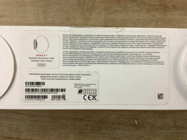 Apple - series 7 - smartwatch gps+ starlight aluminium - afbeelding 7 van  7
