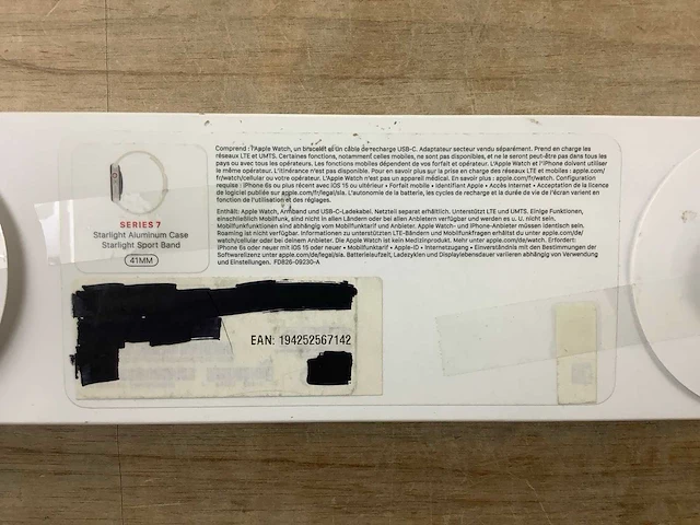 Apple - series 7 - smartwatch gps+ starlight aluminium - afbeelding 7 van  7