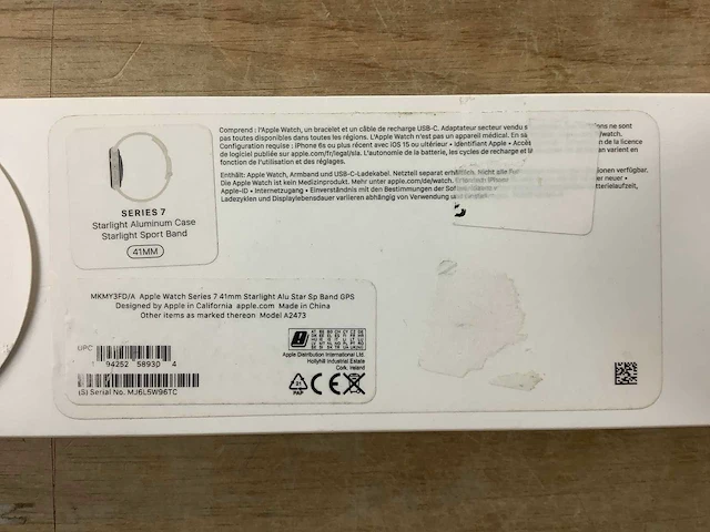 Apple - series 7 - smartwatch gps starlight aluminium - afbeelding 7 van  7