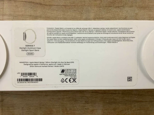 Apple - series 7 - smartwatch gps starlight aluminium - afbeelding 7 van  7