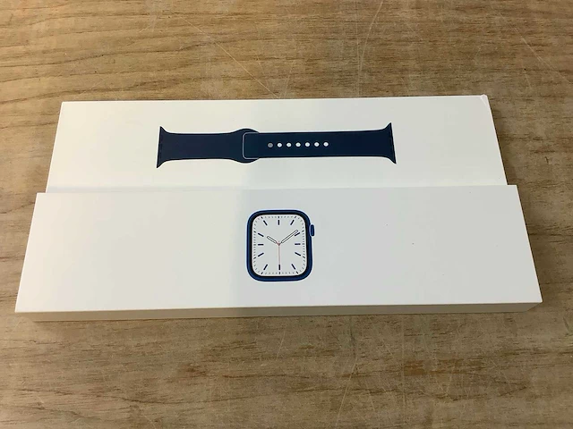 Apple - series 7- smartwatch gps blue aluminium - afbeelding 3 van  7