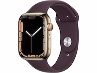 Apple - series 7- smartwatch gps+ gold stainless steel - afbeelding 1 van  5
