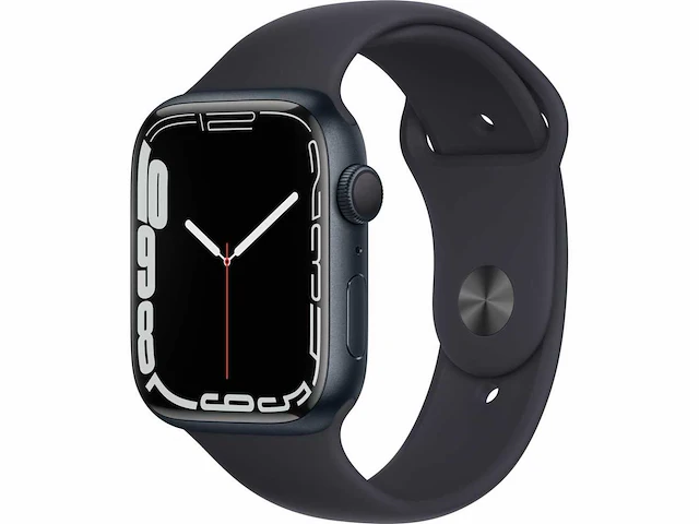 Apple - series 7- smartwatch gps midnight aluminium - afbeelding 1 van  3