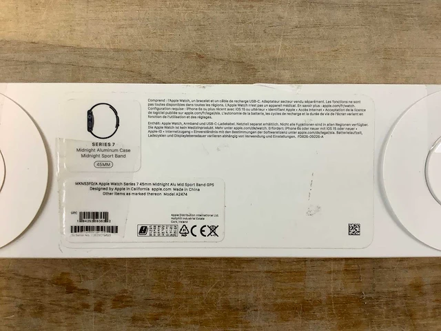 Apple - series 7- smartwatch gps midnight aluminium - afbeelding 3 van  3